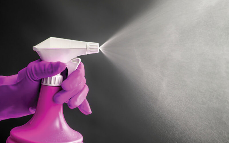 Disinfectant spray bottle