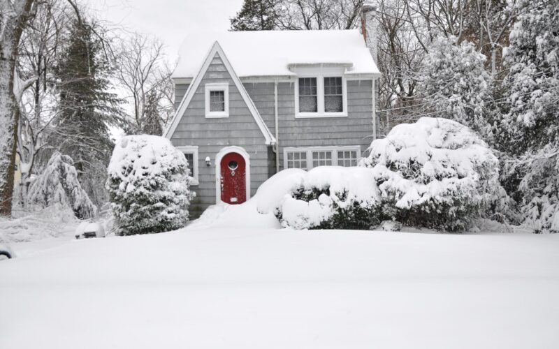 A snowy winter landscape may be picturesque, but it can result in a chilly morning if a house is not properly insulated.